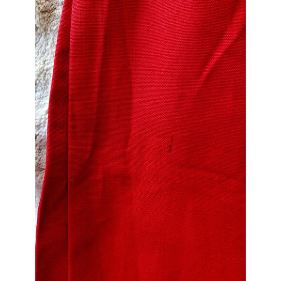 Vintage 1960 Deadstock Koret of CA Red Twill Button Front Full Skirt, Size 0/2 - Picture 10 of 10